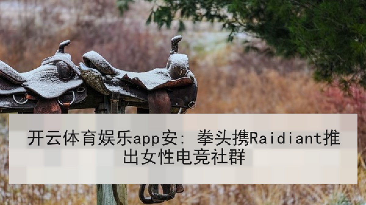开云体育娱乐app安: 拳头携Raidiant推出女性电竞社群